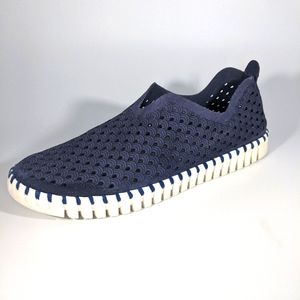 Ilse Jacobsen Tulip Blue Slip On Sneakers 10.5